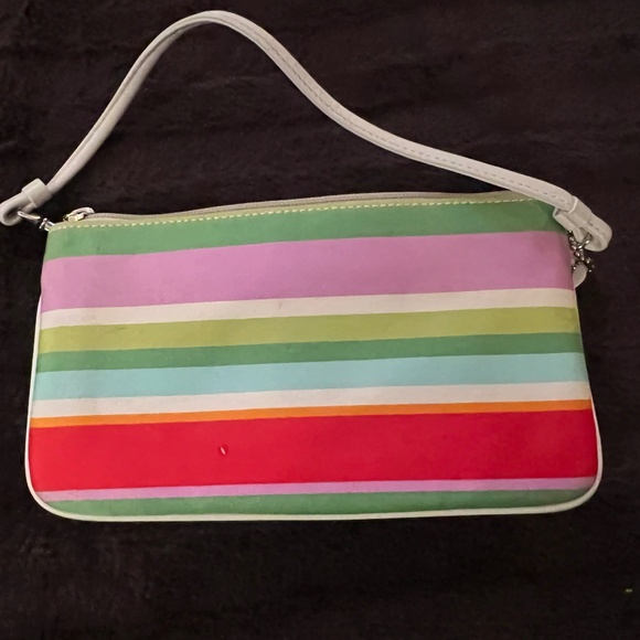 Pastel Striped Coach Wallet - Picture 3 of 4